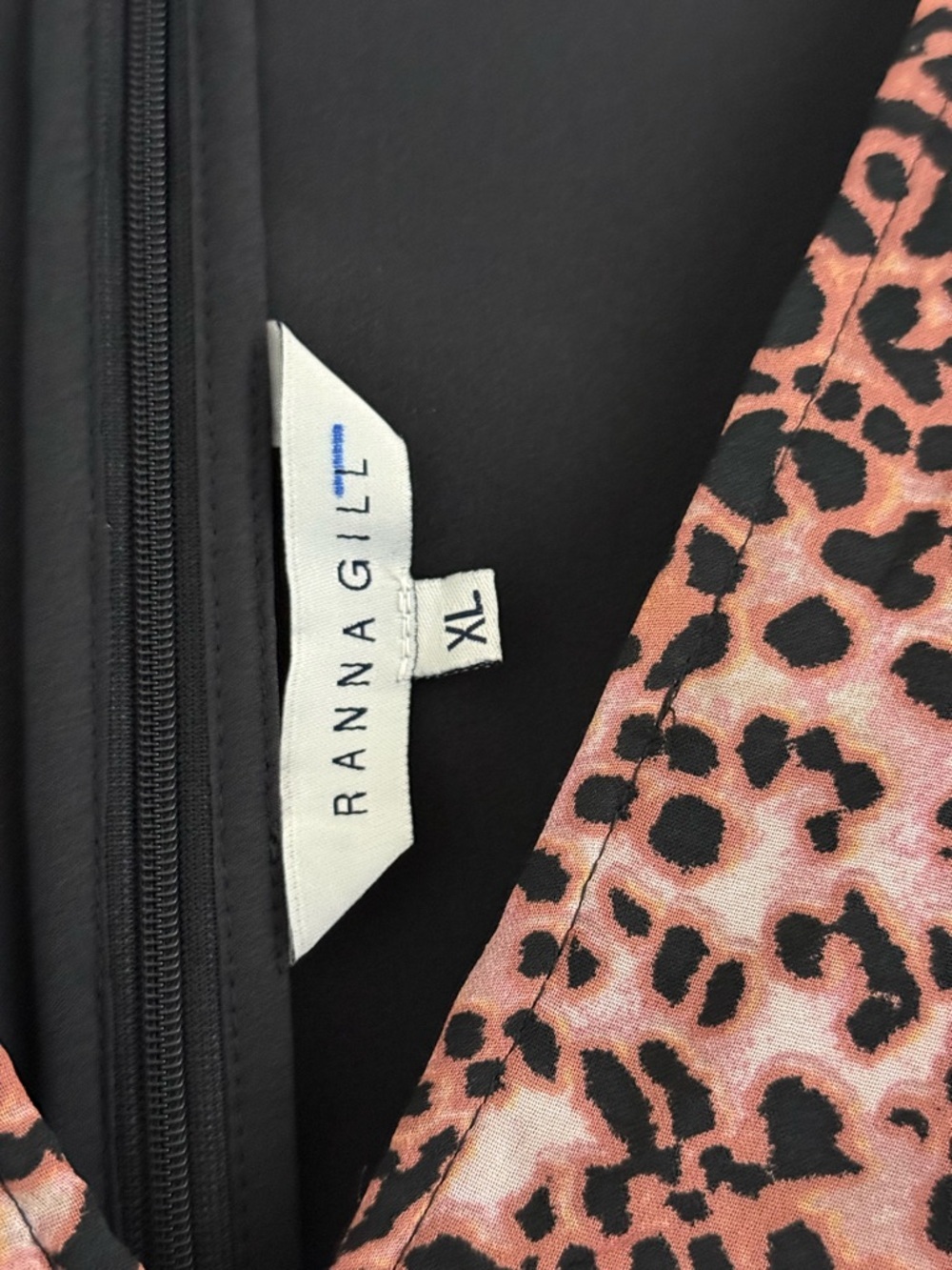 Anthropologie Ranna Gill Brown Leopard Cutout Midi Dress - Picture 5 of 9